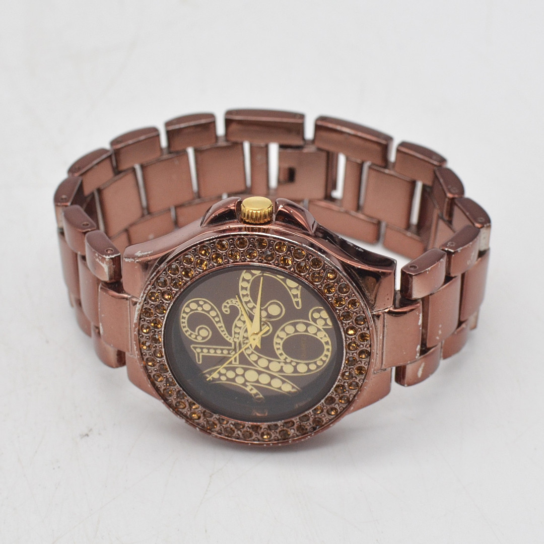 XOXO, MODISCHE ARMBANDUHR, EDELSTAHL MIT FARBSTEINEN BESETZT, QUARTZ, JAPAN MOVT.