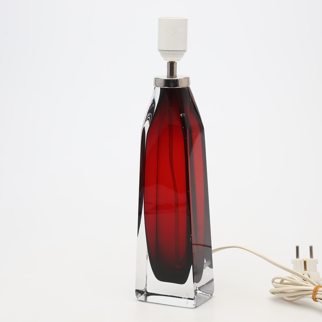 CARL FAGERLUND. BORDSLAMPA, glas, Orrefors.