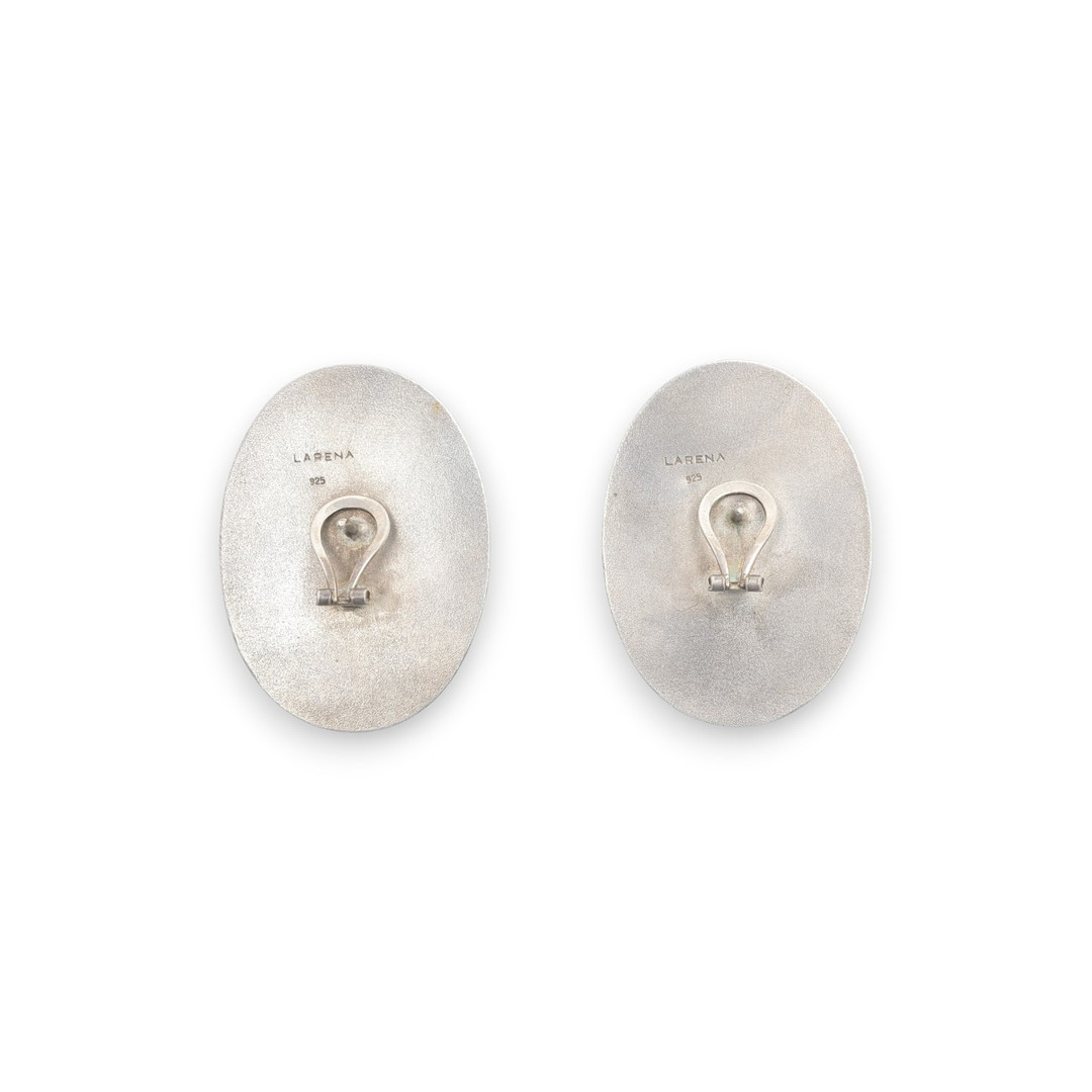 LUISA LARENA. "Urushi" lacquer earrings, circa 1985-1995.