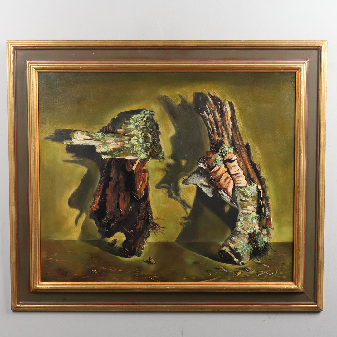 MICHAEL QVARSEBO. Olja på duk, "Fragment", signerad och daterad 1969.