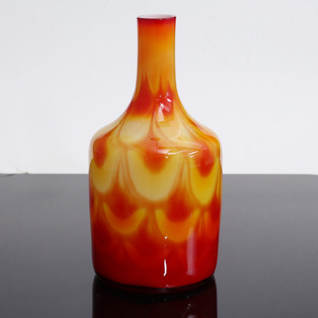 VAS "Peacock", glas, Elme Glasbruk, 1900-talets andra hälft.