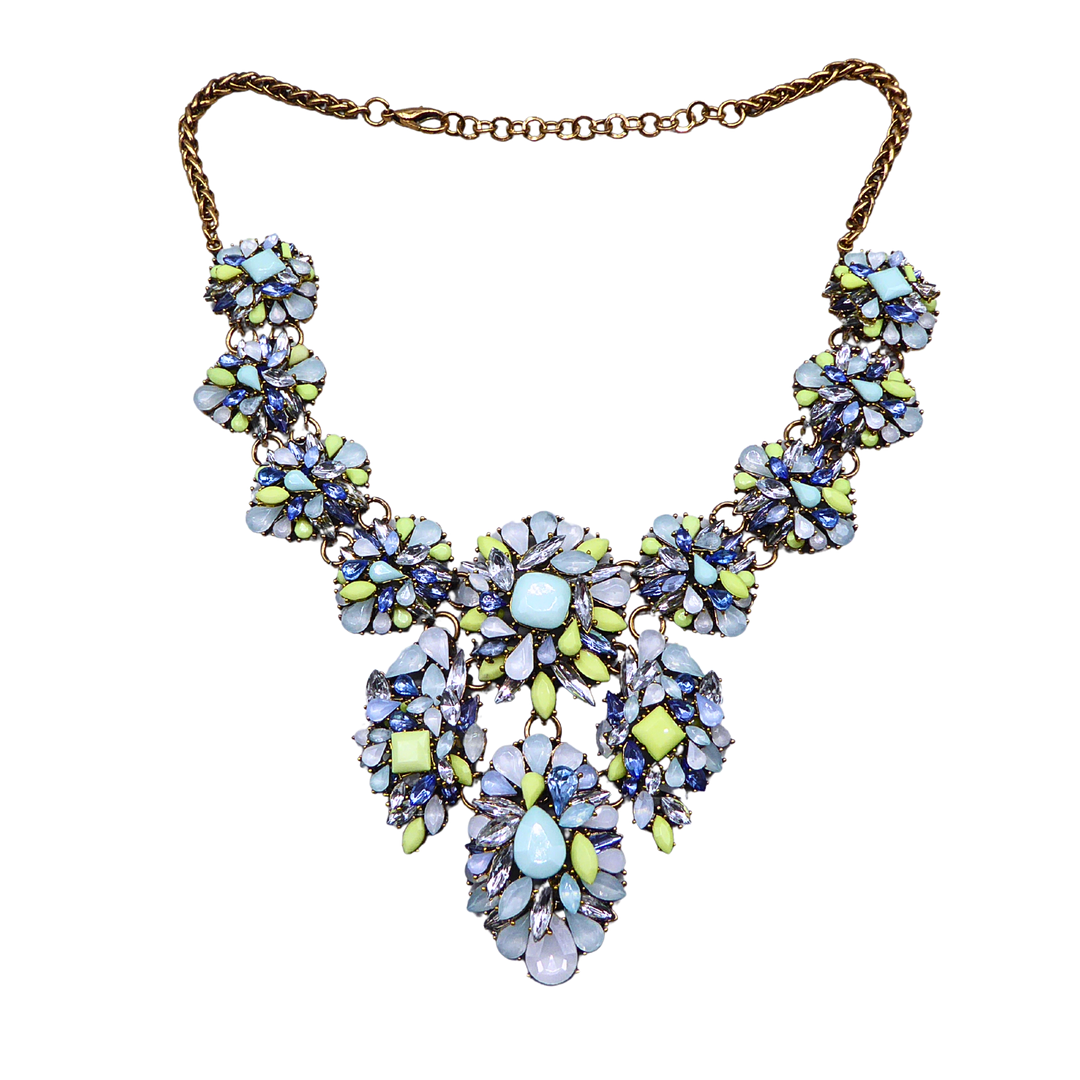 MODESCHMUCK HALSKETTE IM BLUMENDESIGN.