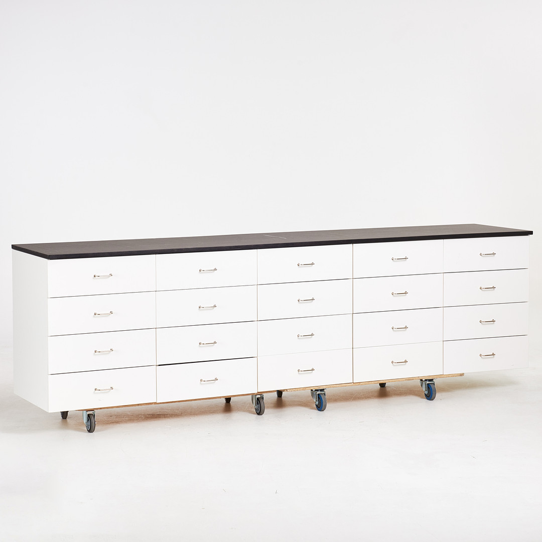 KÖKSSKÅP/BÄNK, med 20 lådor, stommar och lådor IKEA.