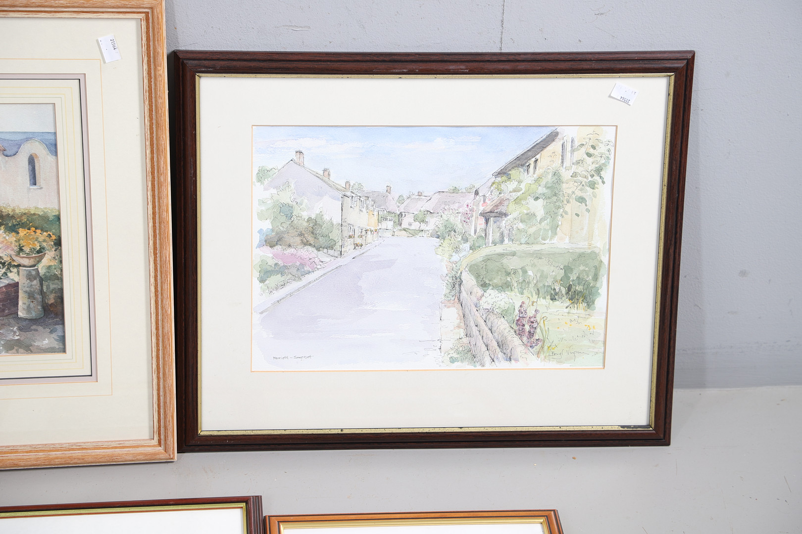 ASSORTED WATERCOLOURS AND PRINTS.