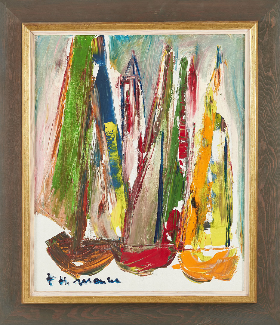 HELMUT MANTEL. Segelbåtar.
