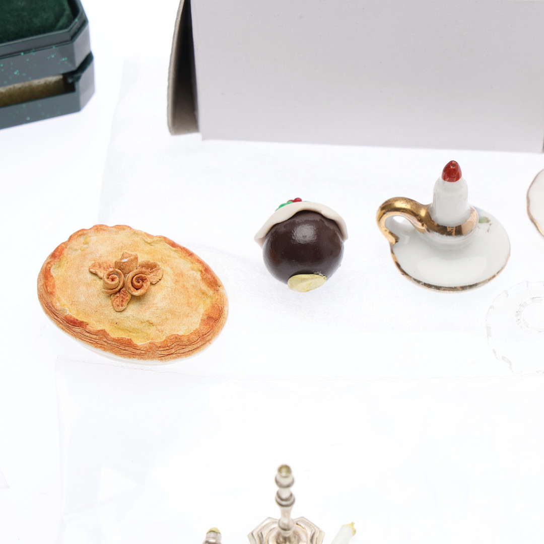 SILVER DOLLS HOUSE MINIATURES AND OTHERS.