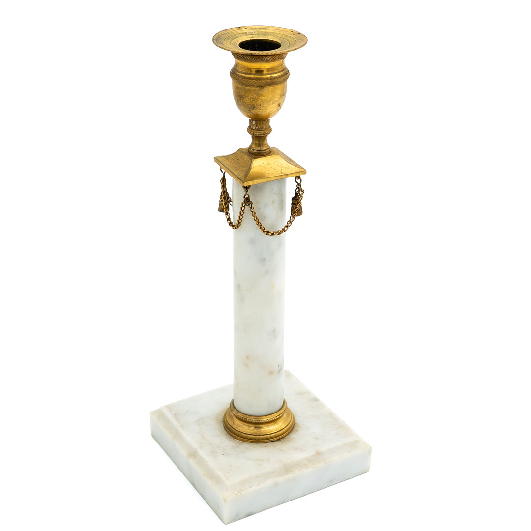 Ljusstake, Marmor, Sengustaviansk stil, 1800/1900.