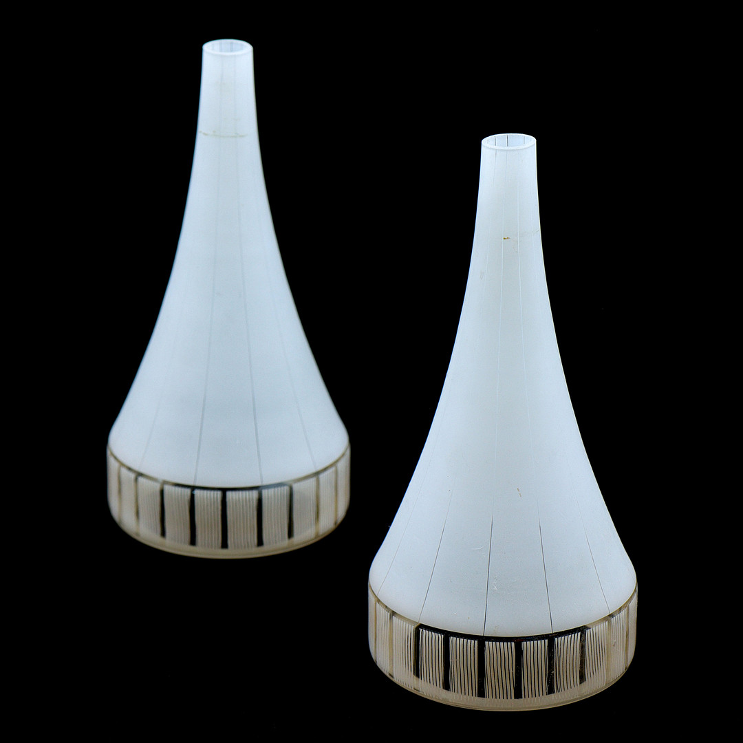 PARET LAMPKUPOR, GLAS, 1950-TAL.