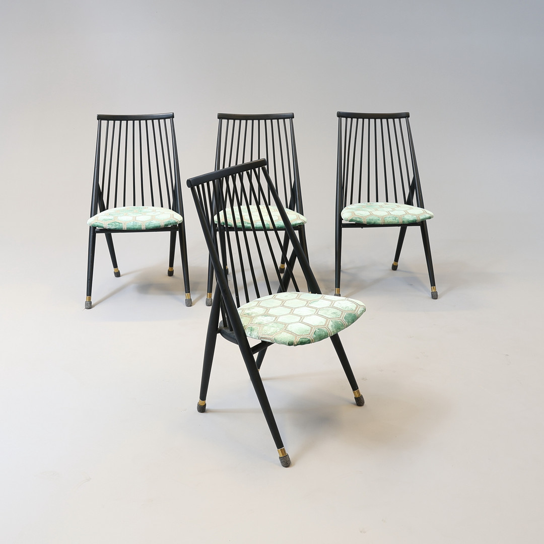THEA LEONHARD. Stolar, 4 st. "Flamingo", Nässjö Stolsfabrik.