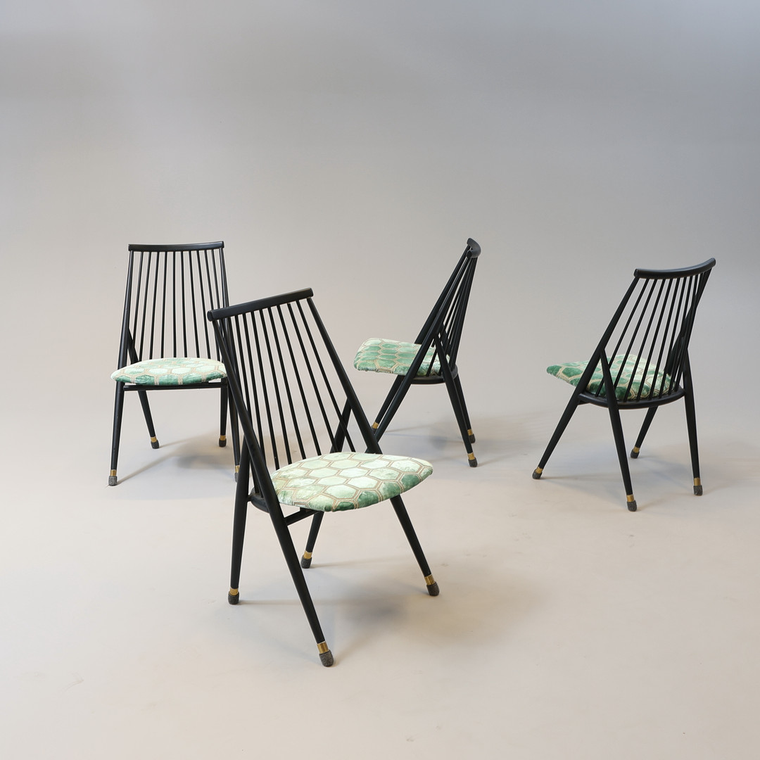 THEA LEONHARD. Stolar, 4 st. "Flamingo", Nässjö Stolsfabrik.