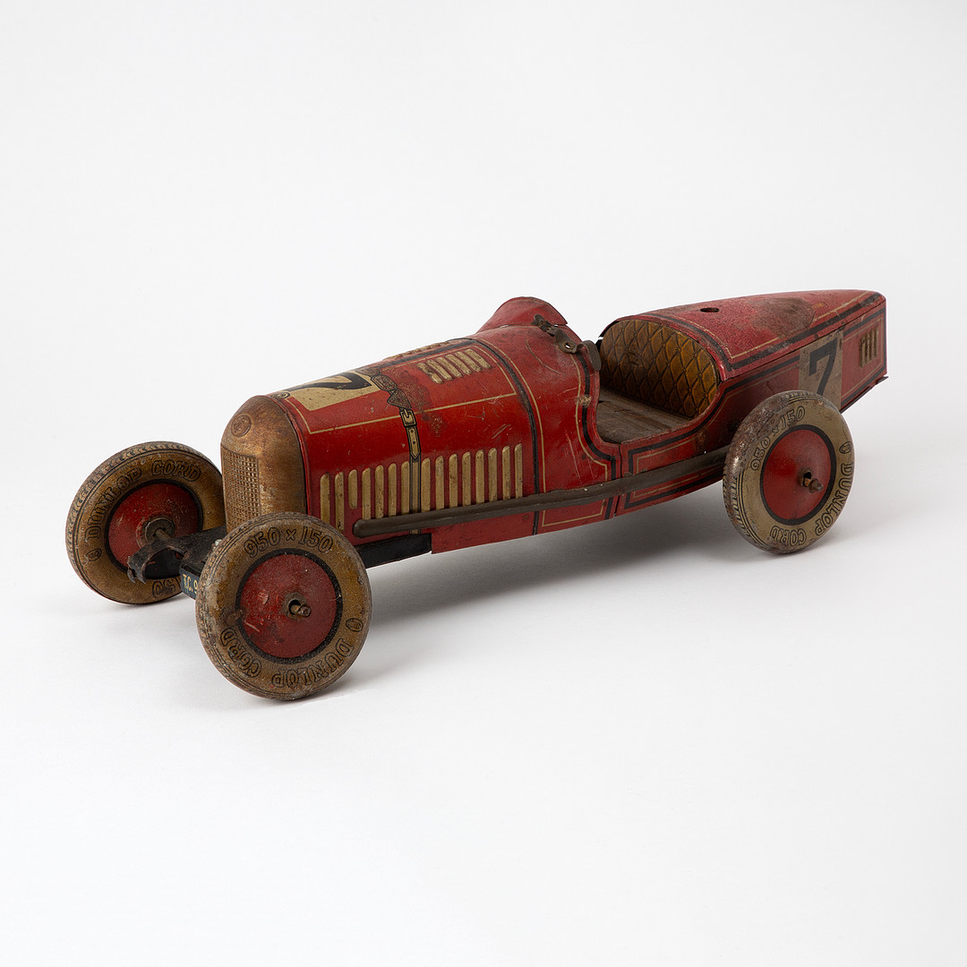 TIPP & CO. "Racerbil TC 9590", nr 7, litograferad plåt, Tyskland. 1930-tal.
