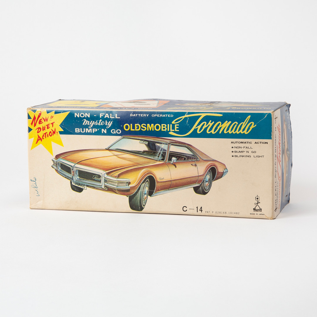 TAIYO. "Oldsmobile Tornado", litograferad plåt, Japan, 1960-tal.