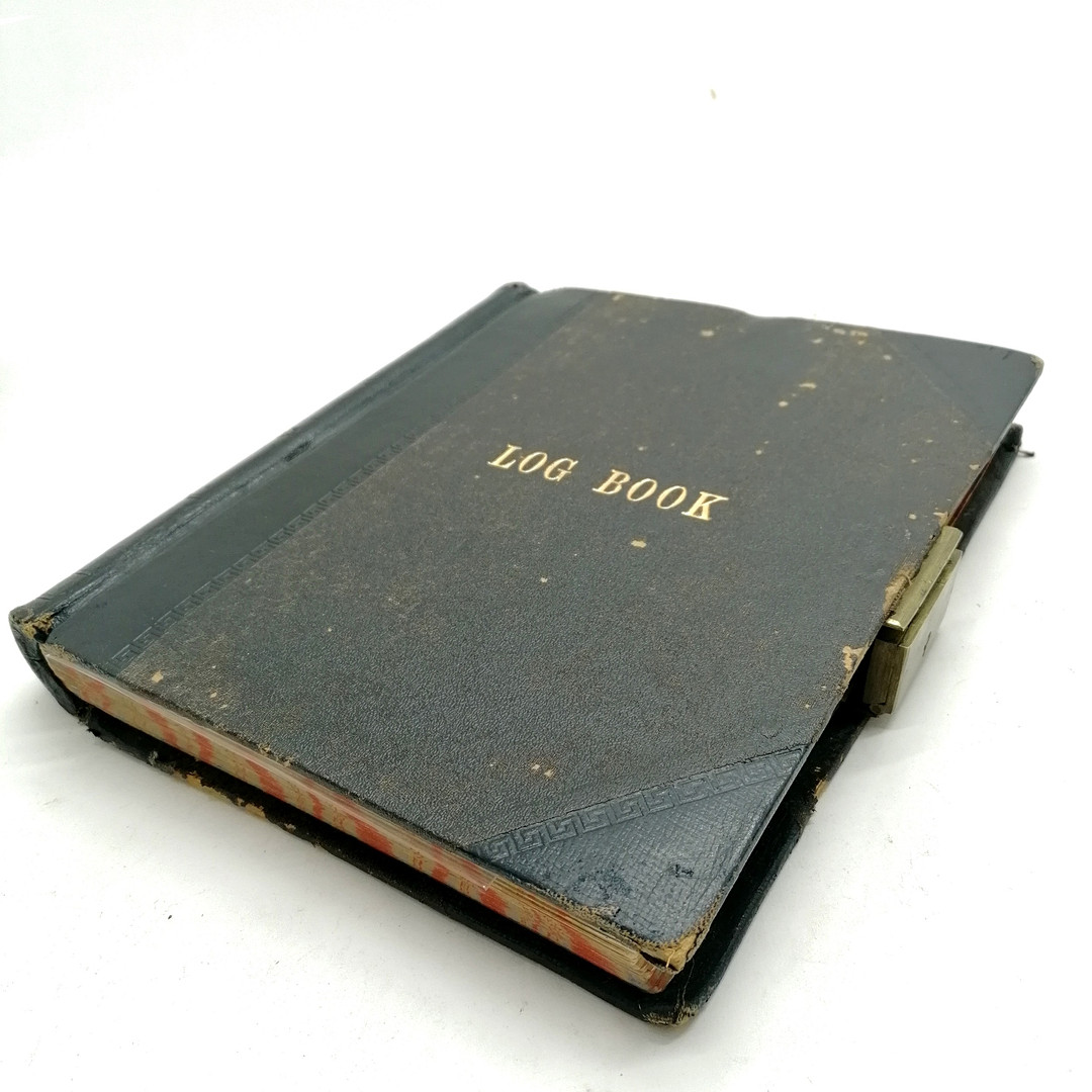 SCHOOL LOG BOOK 1929-1954 COVERING SOCIAL HISTORY WWII (AIR RAIDS) ETC.