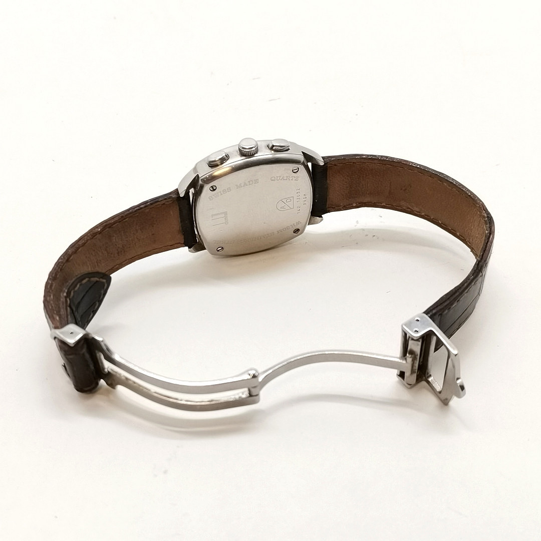DUNHILL CENTENARY HUNTER CHRONOGRAPH QUARTZ WRISTWATCH.