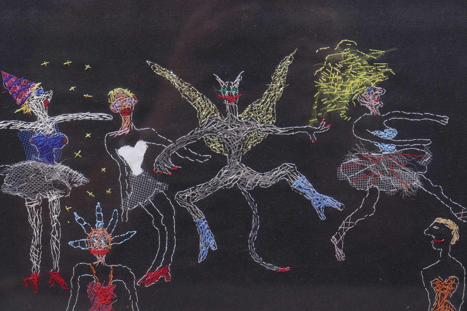 BIRGITTA NELSON CLAUSS. mixed media, "Dans med en ängel".
