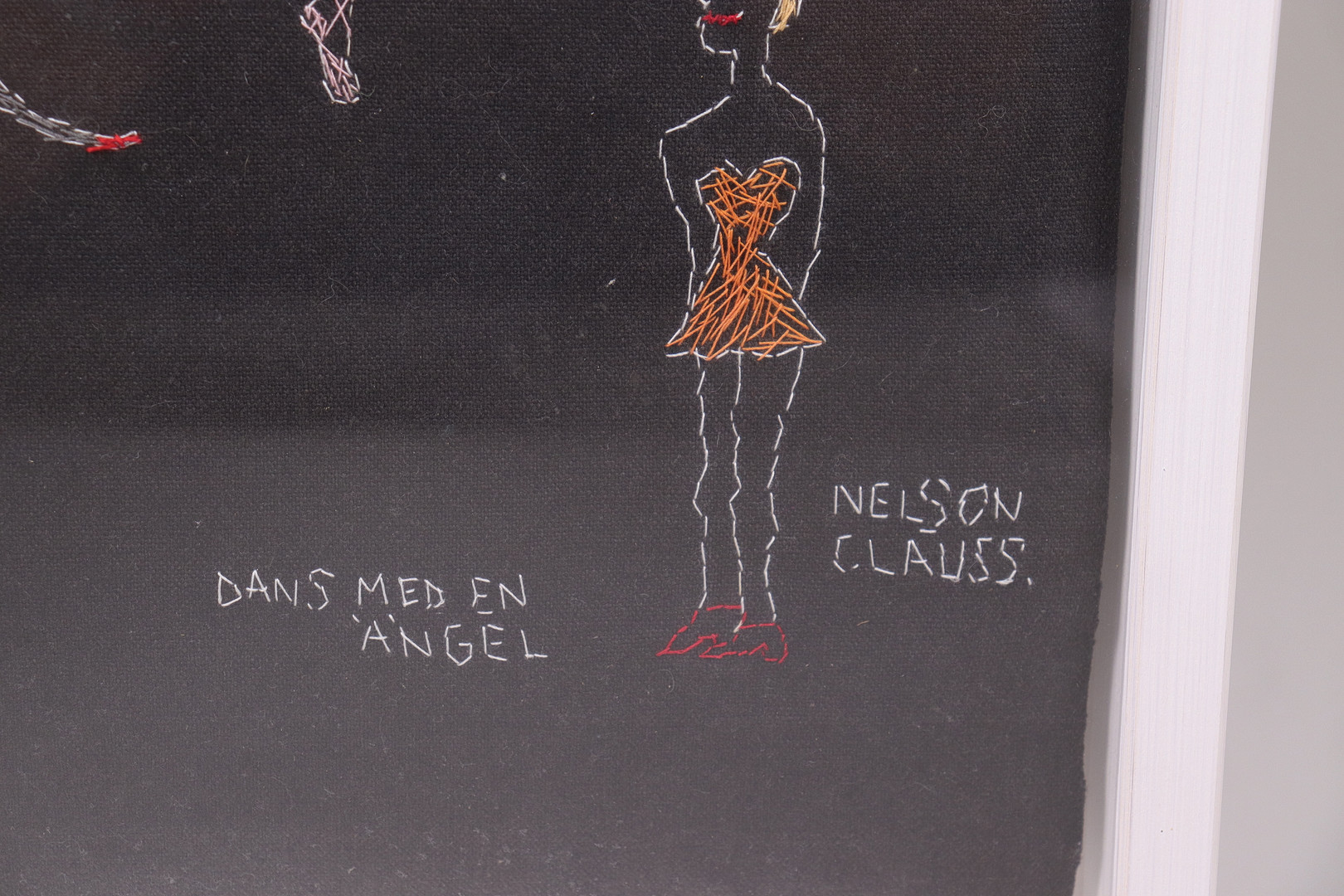 BIRGITTA NELSON CLAUSS. mixed media, "Dans med en ängel".