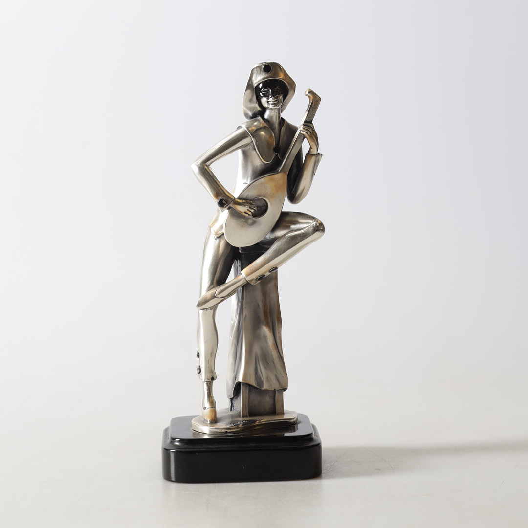 SKULPTUR, silverpläterad metall, Ottaviani, Italien.