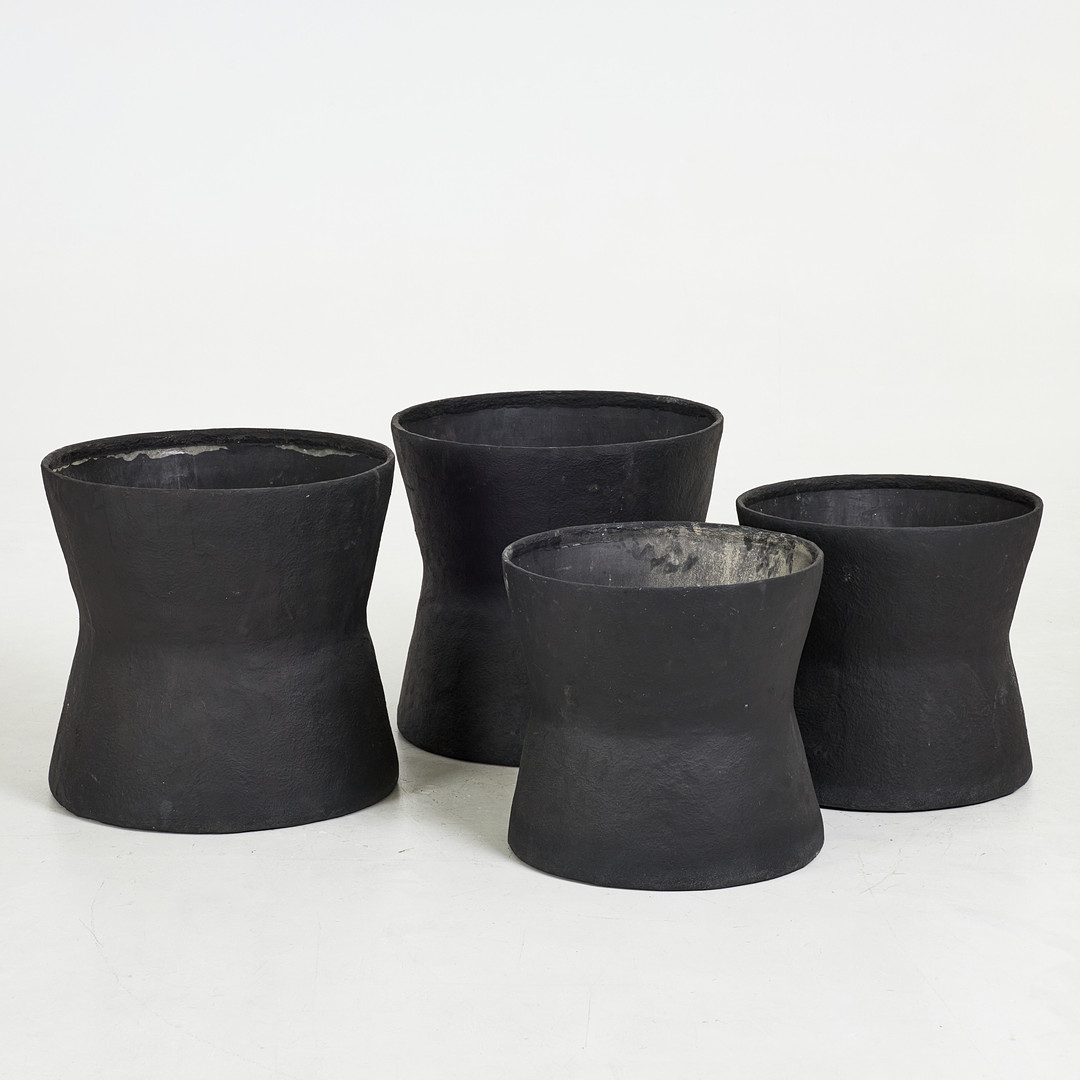 MARIE MICHIELSSEN. "Construct planter", 4 styck, ytterfoder stor modell, Papier-mâché, Serax, samtida.