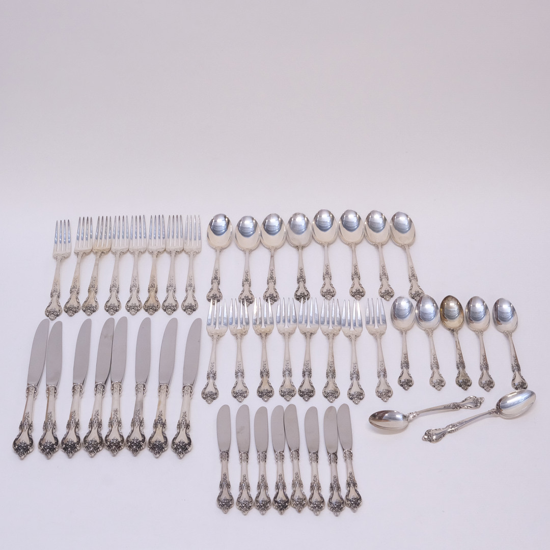 BESTICKUPPSÄTTNING, 47 DELAR, LUNT, STERLING SILVER.