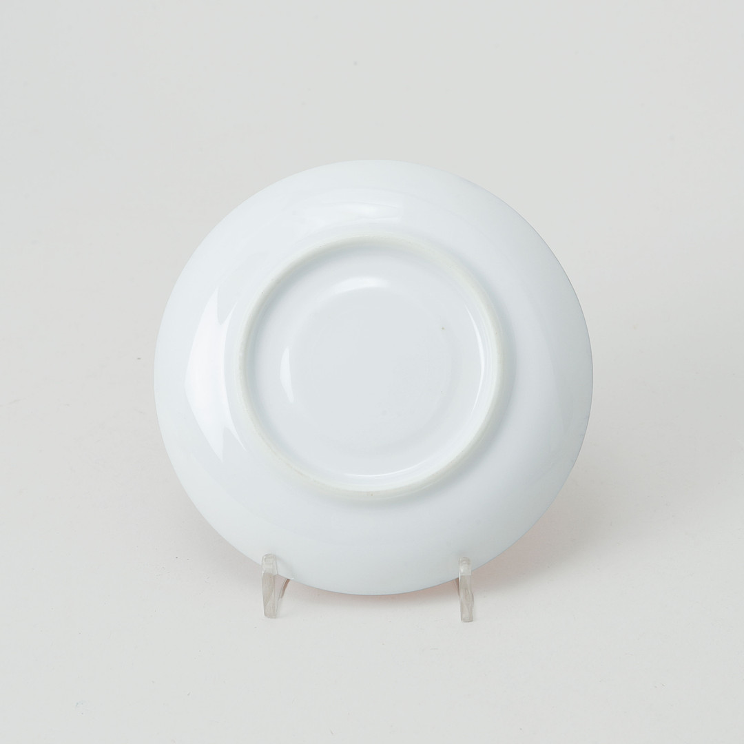 EDWARD HALD. Kaffe/moccakoppar, 6 st, Karlskrona porslinsfabrik, 1920/30-tal.