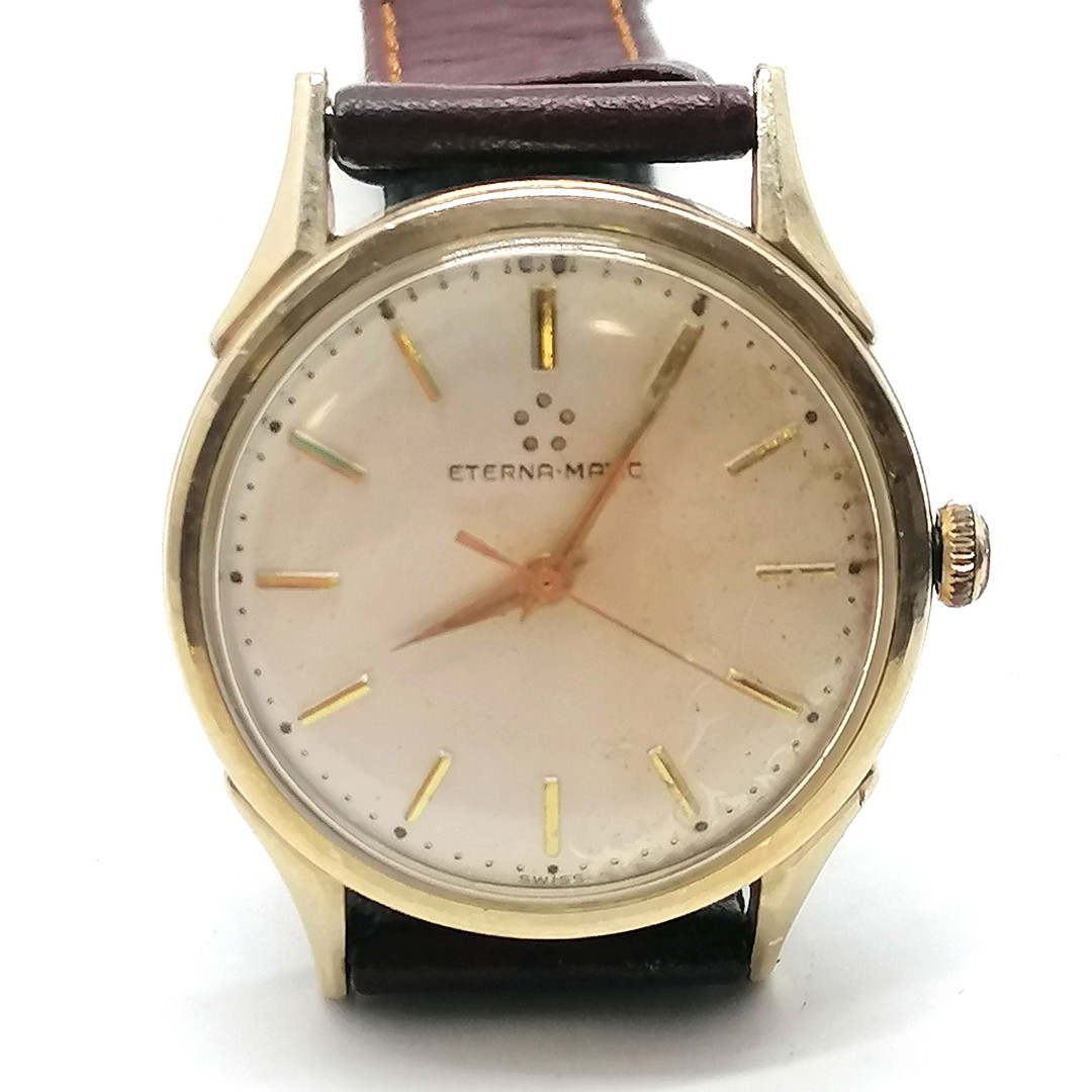*ETERNA-MATIC c.1960 GOLD CAPPED AUTOMATIC WRISTWATCH.