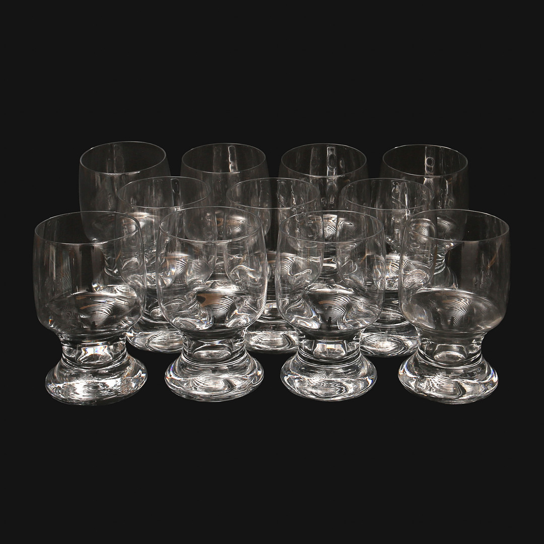 SIGNE PERSSON-MELIN. Ölglas "Porter", Boda, 11 stycken.