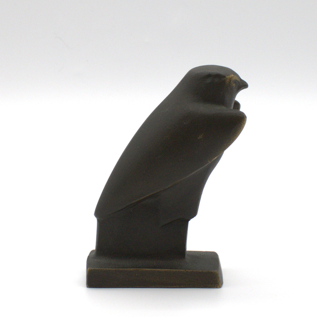 KEUCO. KEUCO ART-DECOT KUNSTGUSS STATUE AUS BRONCE FALKE.