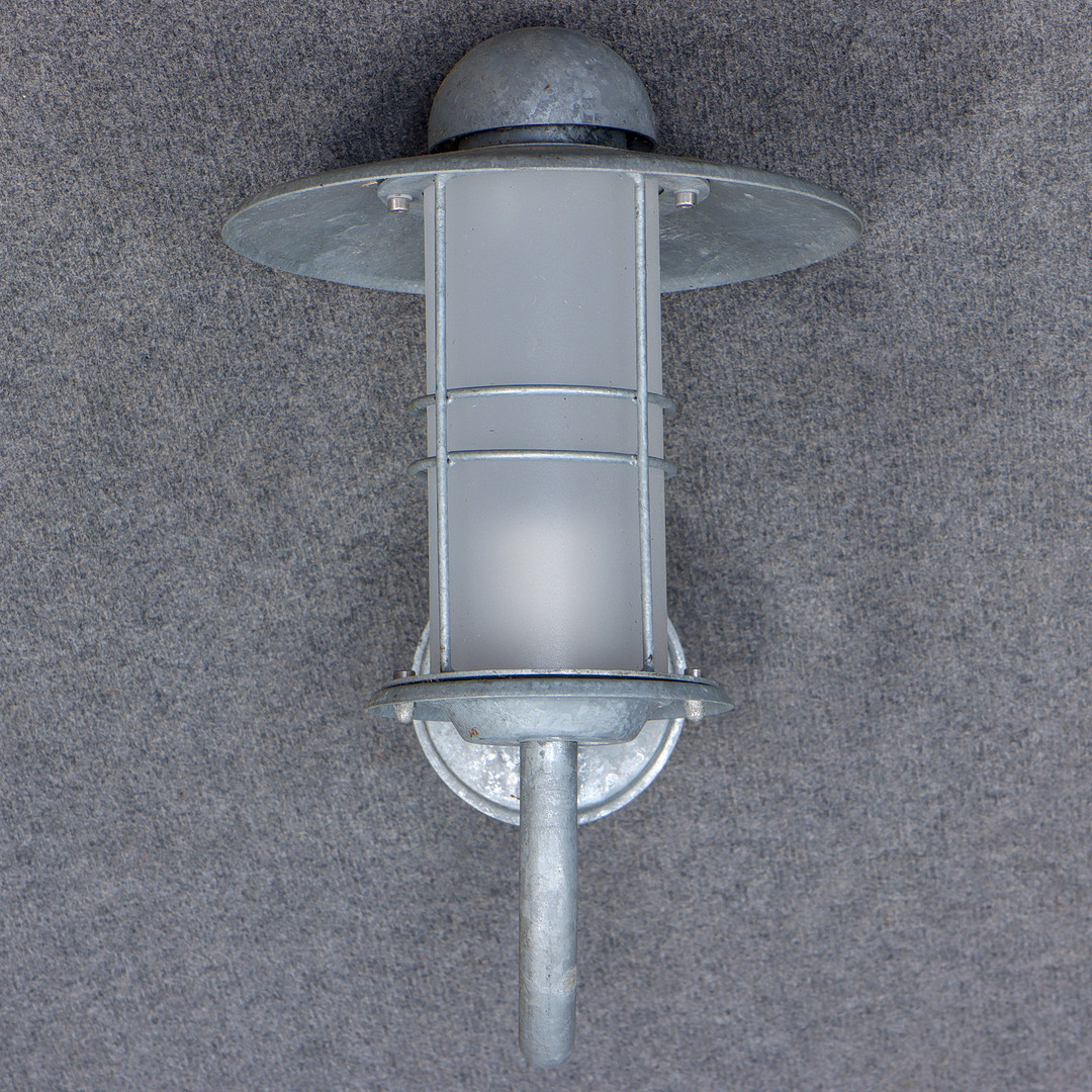 UTOMHUSBELYSNING, VÄGGLAMPA, METALL & GLAS, SAMTIDA.