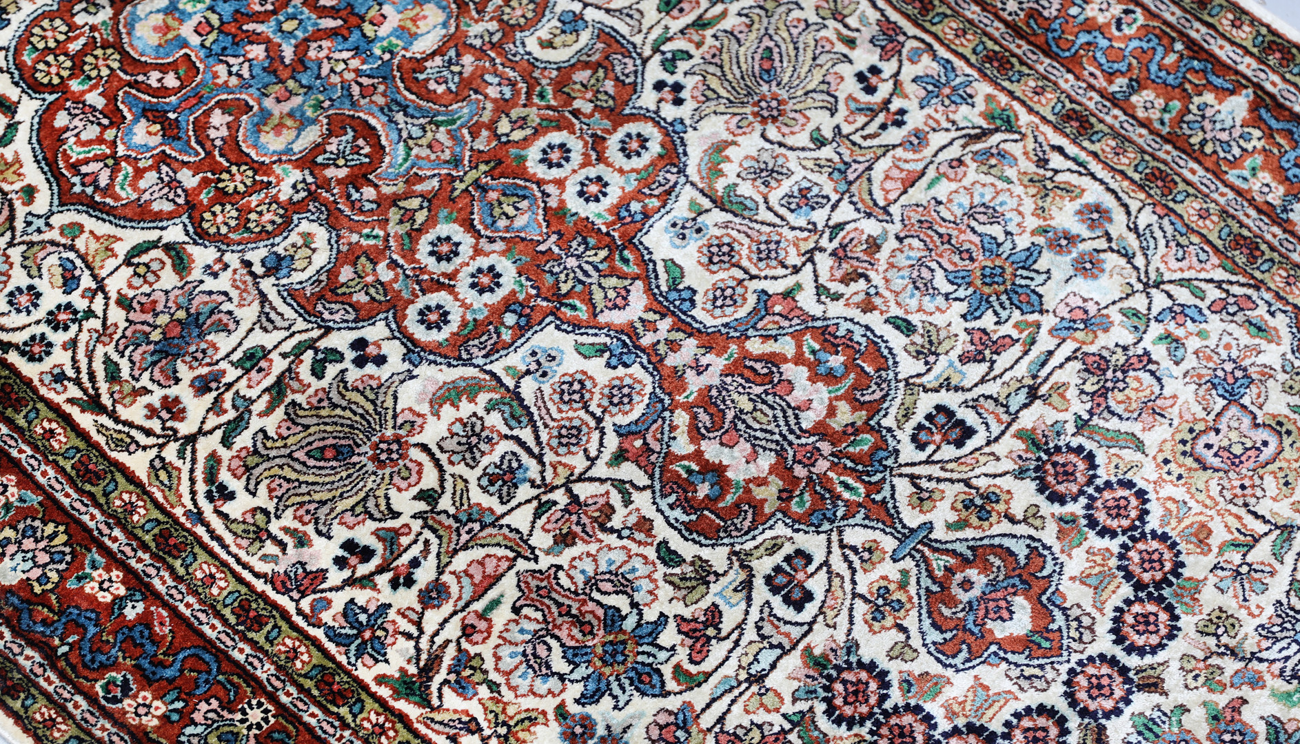 ORIENTMATTA. Silke Kashmir gallerimodell, bomullsvarp, 289 x 93 cm.