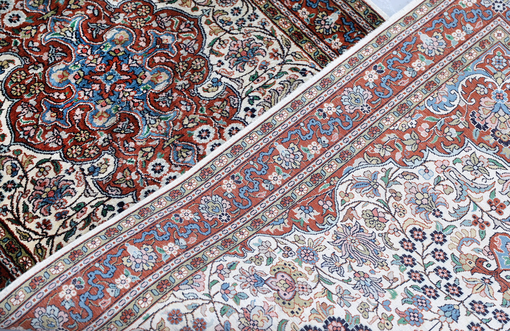 ORIENTMATTA. Silke Kashmir gallerimodell, bomullsvarp, 289 x 93 cm.