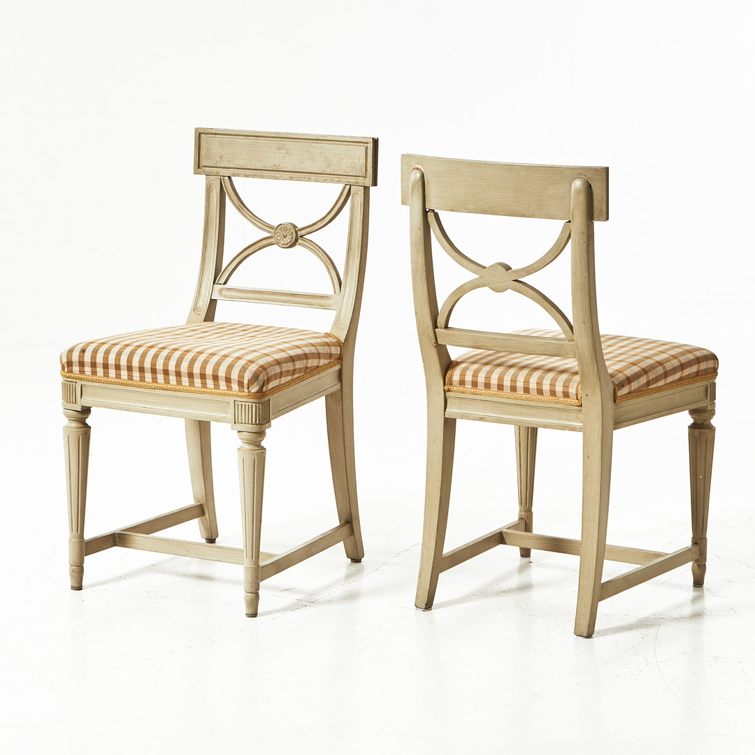 STOLAR, 4 stycken, s.k. "bellmansstolar", gustaviansk stil, 1900-tal.
