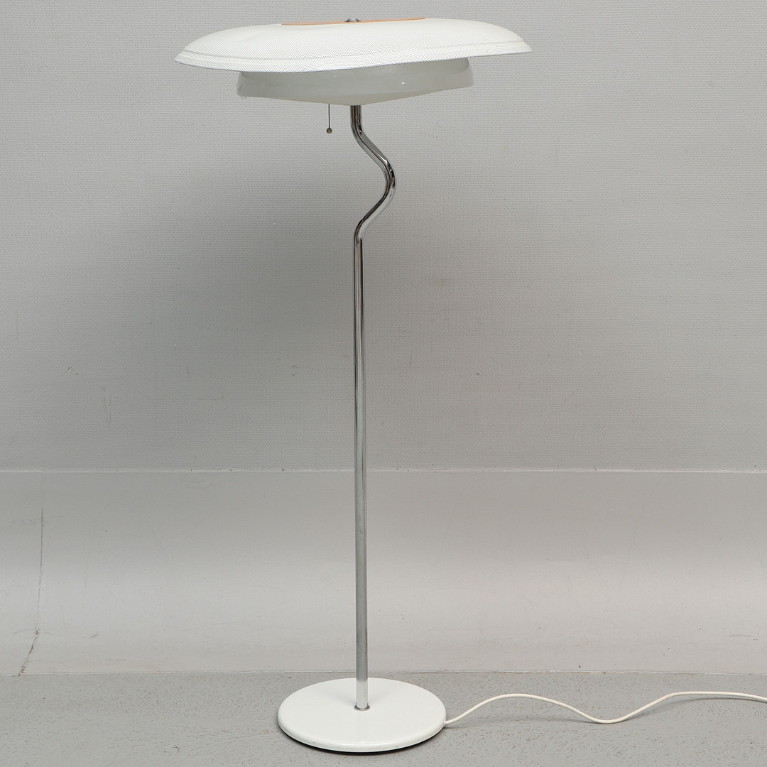 HANS PHILIP ZACHAU. Golvlampa, metall och trä, "Softling", Atelje Lyktan.