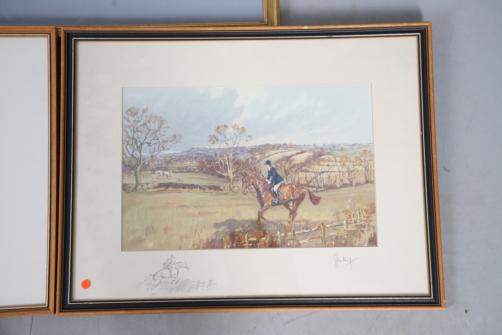 AFTER JOHN KING (1929-2014). THREE FRAMED HUNTING PRINTS.
