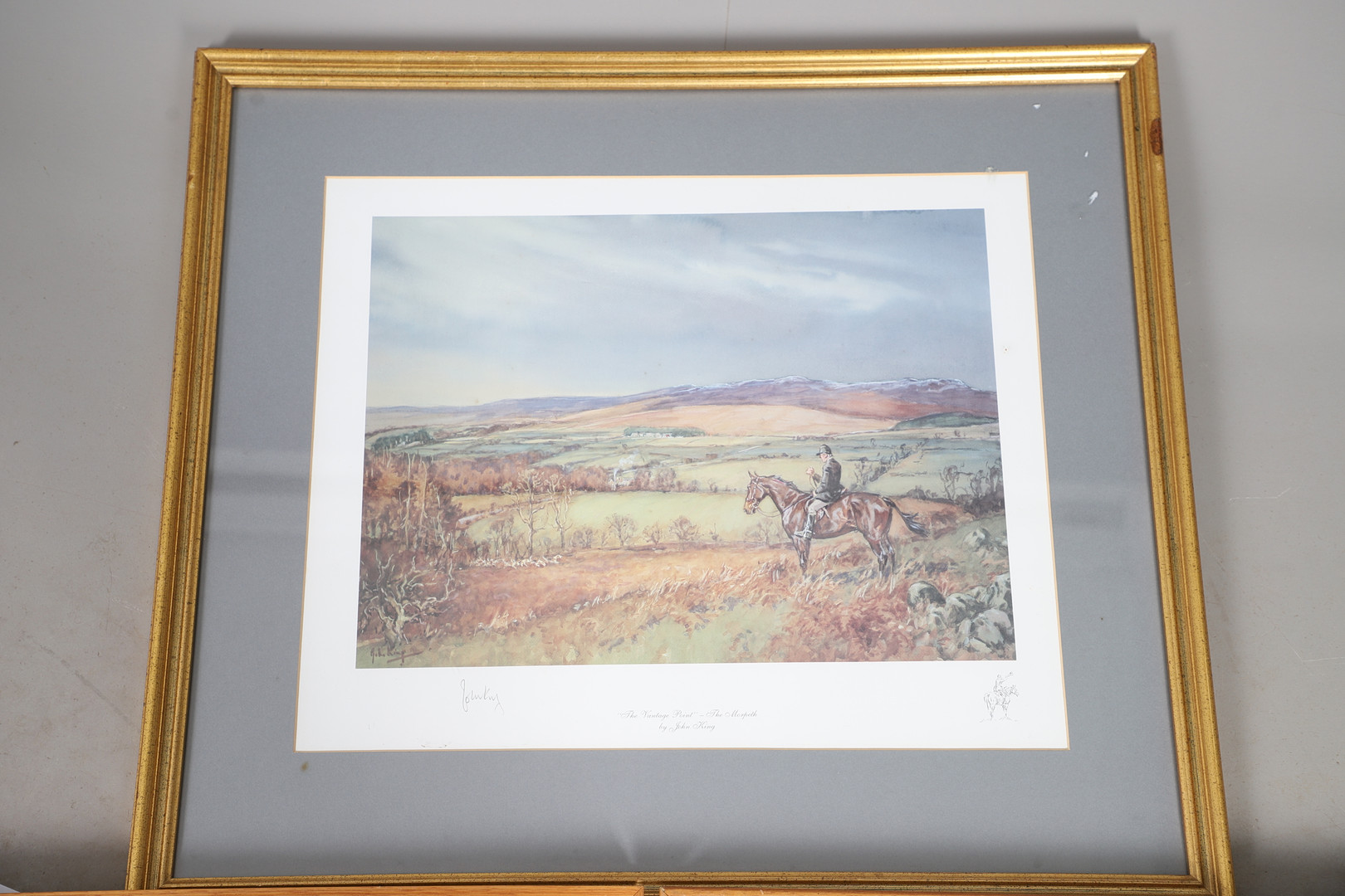 AFTER JOHN KING (1929-2014). THREE FRAMED HUNTING PRINTS.