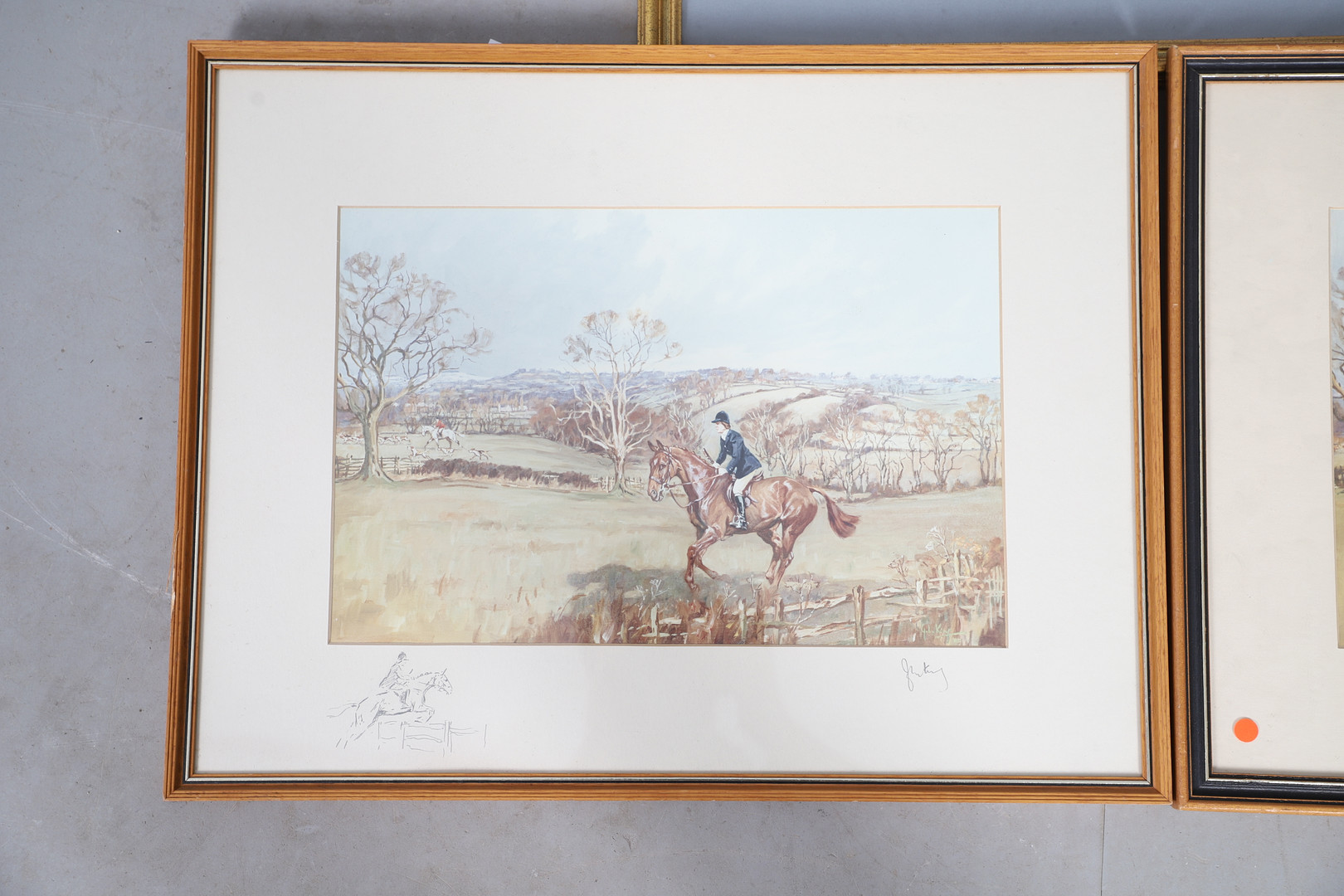 AFTER JOHN KING (1929-2014). THREE FRAMED HUNTING PRINTS.