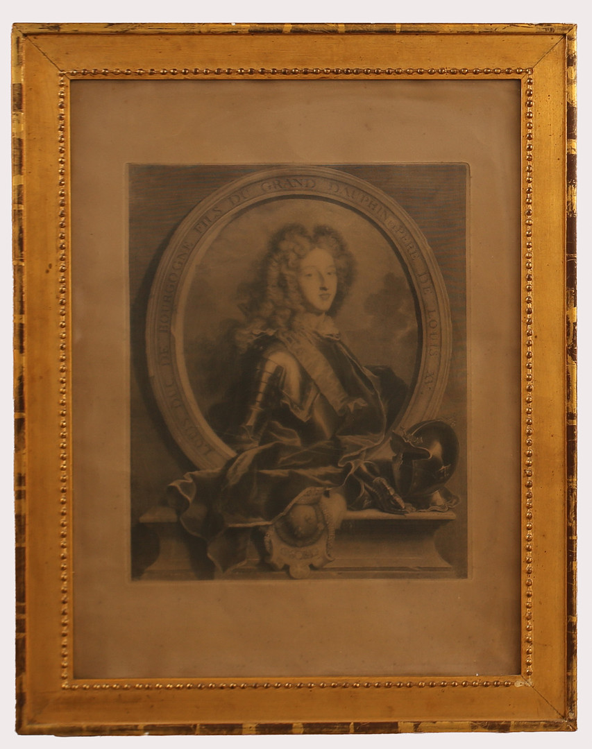 OKÄND KONSTNÄR. Kopparstick, föreställande Hertigen av Bourgogne, 1700- tal.
