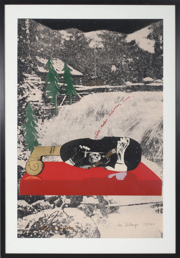 ÅKE PALLARP. "Bäckens polska", färglitografi, signerad och numrerad 39/260.