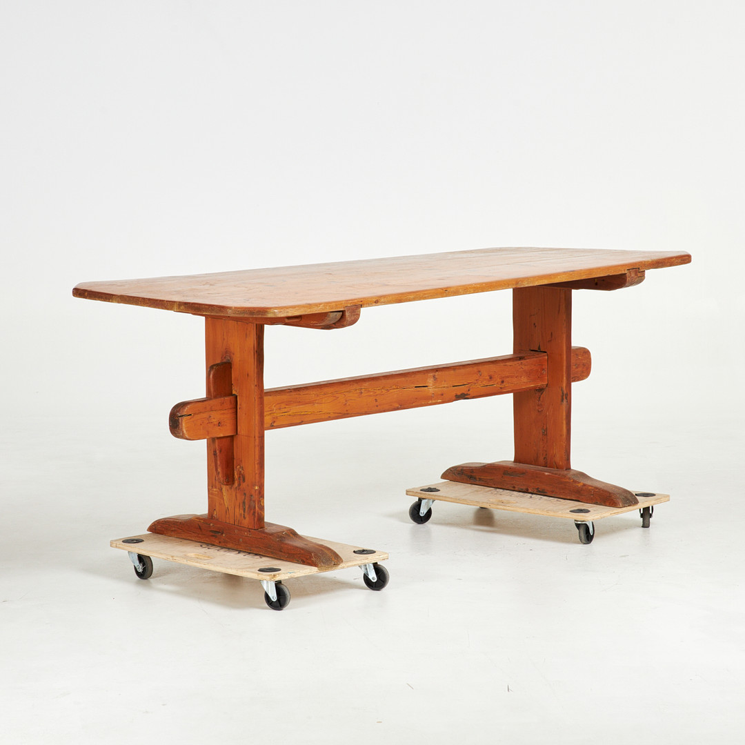 BOCKBORD. Furu, 17/1800-tal.