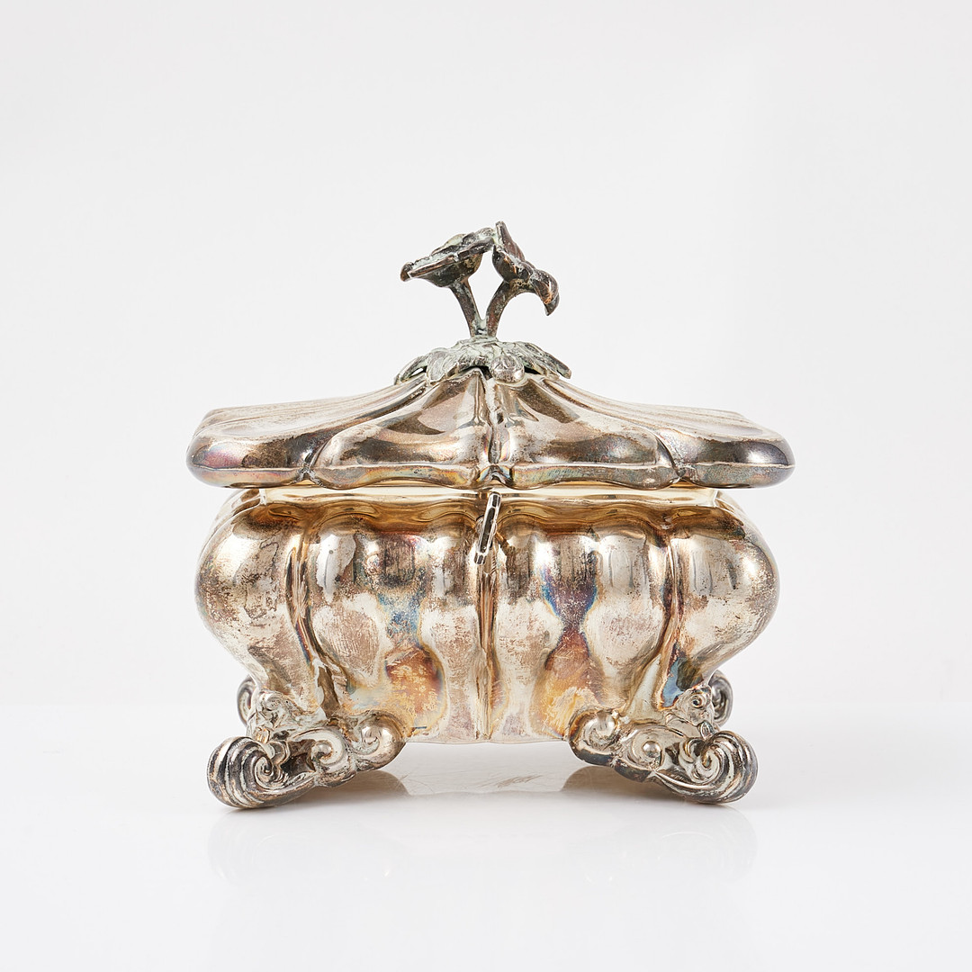 SKRIN. Silver, nyrokoko, CG HALLBERG, Stockholm 1940.