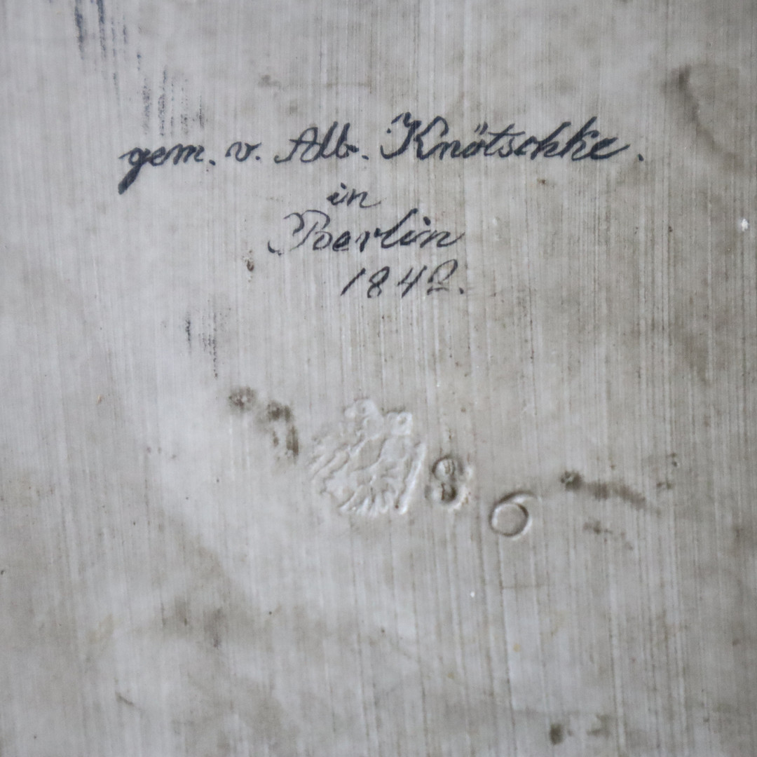 PORZELLAN-BILDPLATTE - KPM BERLIN, MITTE 19. JH.