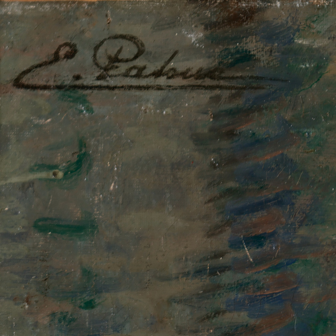 EMILE JOSEPH PATOUX (1893-1985). Modelstudie af nøgen kvinde, olie på lærred, signeret, 1920-30'erne.