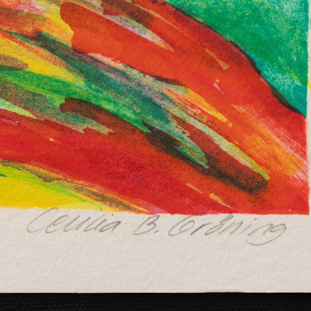 CECILIA B GRÖNING. Parti grafik 2 st, betitlade, litografier nr 115/250, 128/250, signerade.
