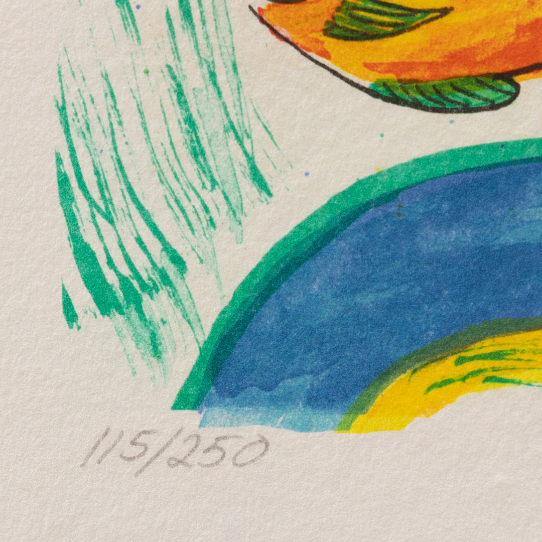 CECILIA B GRÖNING. Parti grafik 2 st, betitlade, litografier nr 115/250, 128/250, signerade.