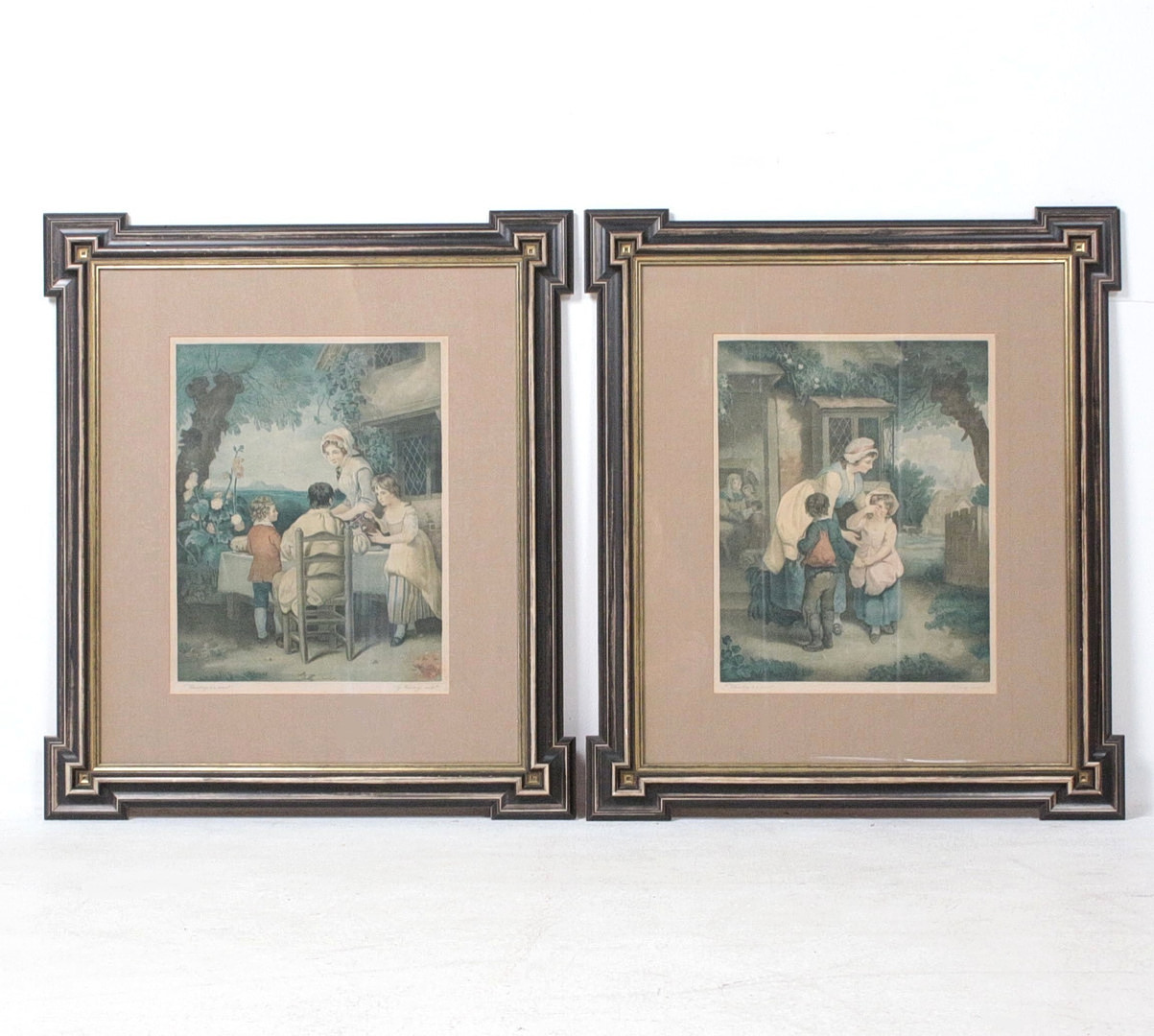 FRANCIS WHEATLEY, GEORGE KEATING. NACH. 'The Cottage Door' und 'The School Door', nach Francis Wheatley, George Keating.