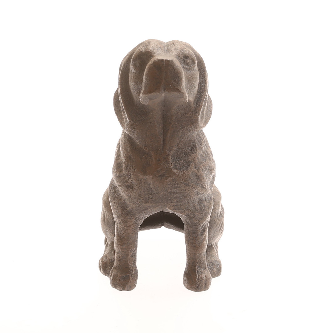 SKULPTUR, hund, gjutjärn, samtida.