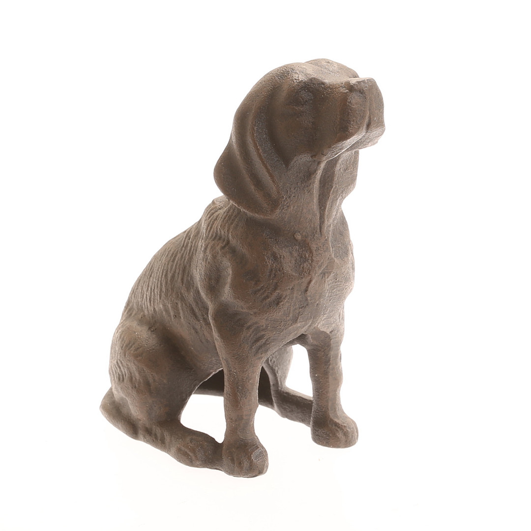 SKULPTUR, hund, gjutjärn, samtida.