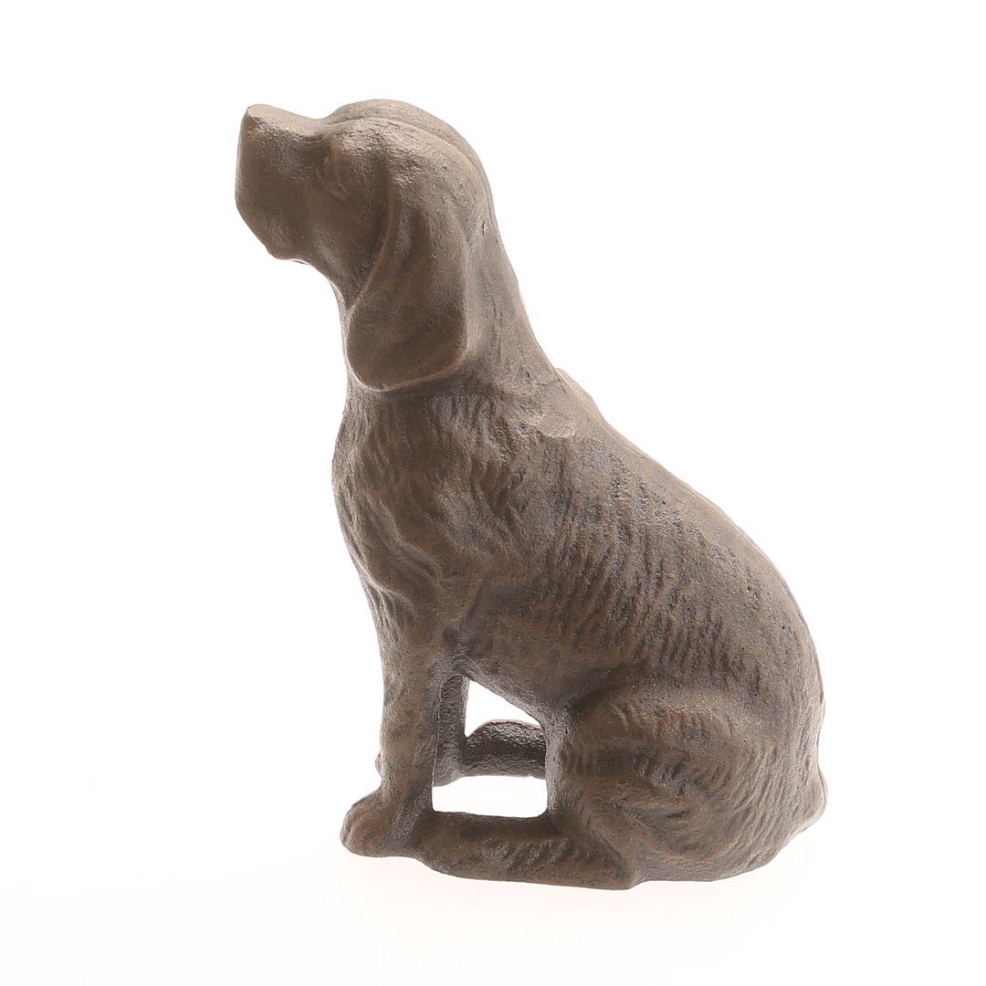 SKULPTUR, hund, gjutjärn, samtida.