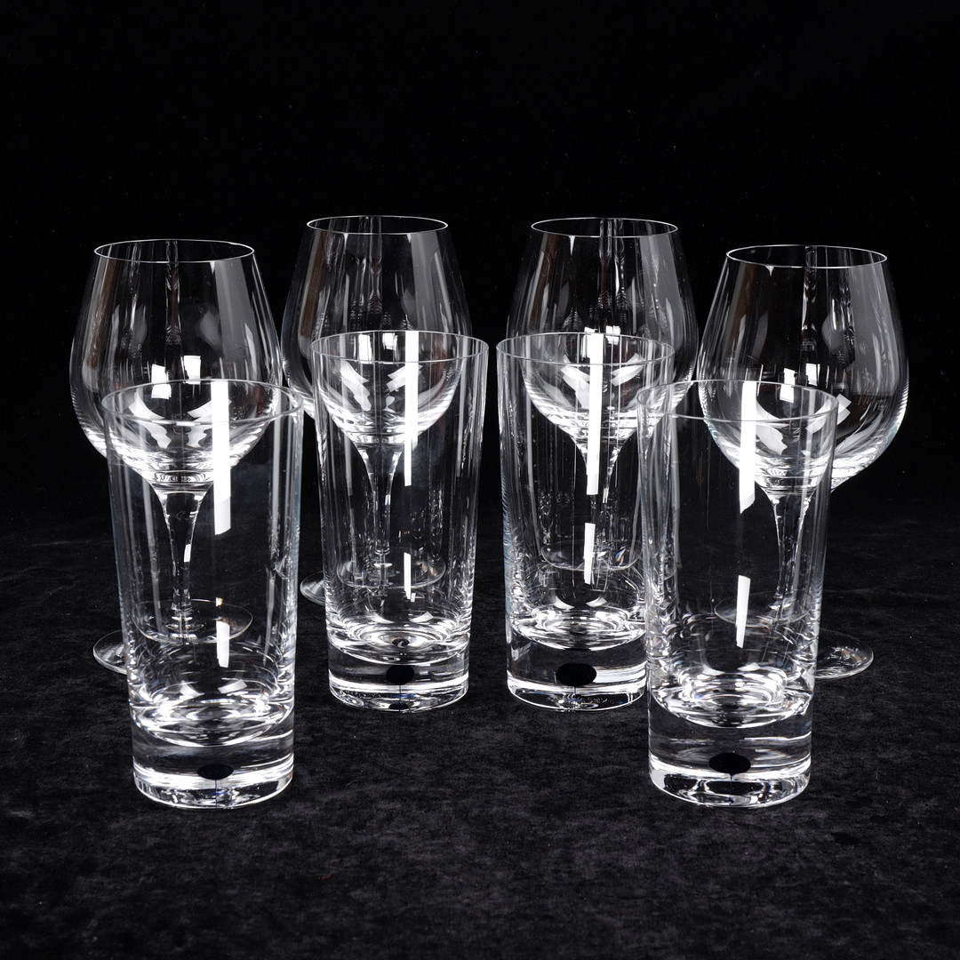 ERIKA LAGERBIELKE. Glas, 8 st, "Intermezzo", Orrefors.