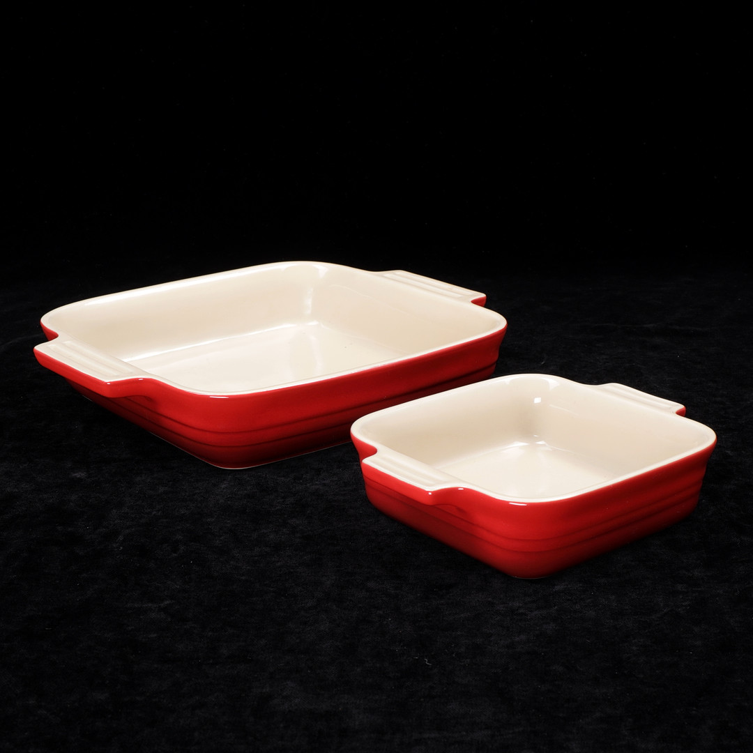 GRATÄNGFORMAR, 2 st, Le Creuset, 2000-tal.