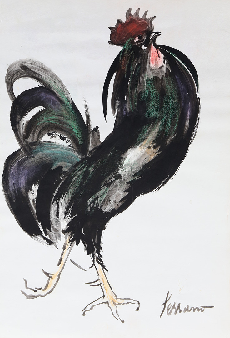JOSEP MIQUEL SERRANO. A rooster.